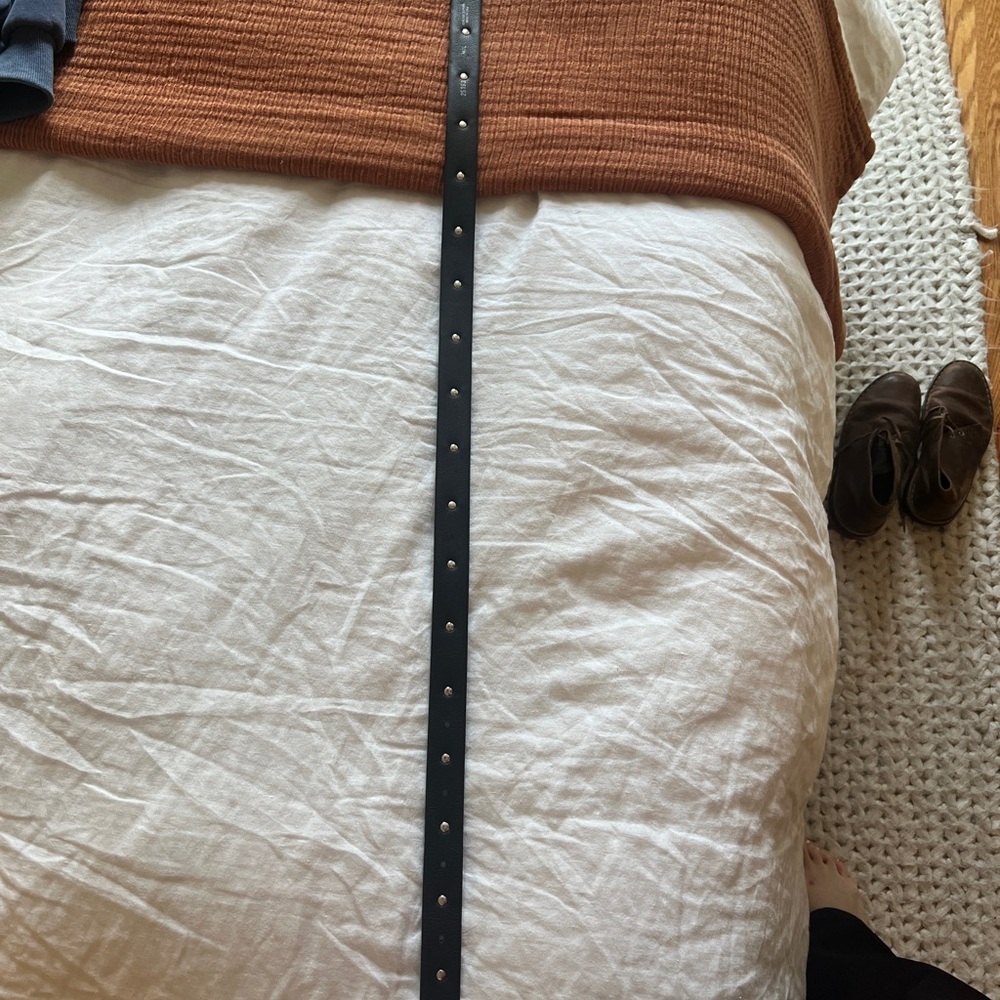 AUREUM Black and Silver Women's Belt - Picture 8 of 11